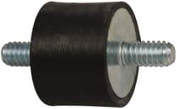 Tech Products - 55 Lb Capacity, 1/4-20 Stud/Stud Vibration Isolator - 1" Diam, 3/4" High - Exact Tool & Supply
