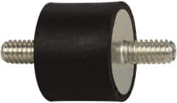 Tech Products - 50 Lb Capacity, 1/4-20 Stud/Stud Vibration Isolator - 1" Diam, 3/4" High - Exact Tool & Supply