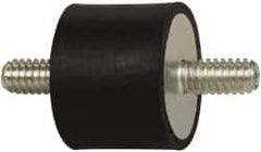 Tech Products - 50 Lb Capacity, 1/4-20 Stud/Stud Vibration Isolator - 1" Diam, 3/4" High - Exact Tool & Supply
