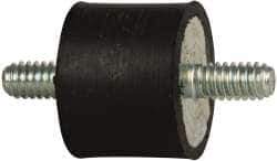 Tech Products - 55 Lb Capacity, 1/4-20 Stud/Stud Vibration Isolator - 1" Diam, 3/4" High - Exact Tool & Supply