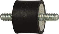 Tech Products - 55 Lb Capacity, 1/4-20 Stud/Stud Vibration Isolator - 1" Diam, 3/4" High - Exact Tool & Supply