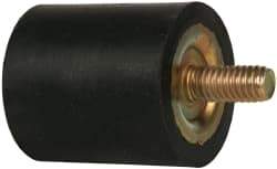 Tech Products - 100 Lb Capacity, 5/16-18 Plate/Stud Vibration Isolator - 1-3/8" Diam, 1-1/2" High - Exact Tool & Supply