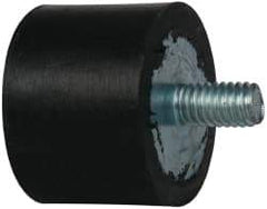 Tech Products - 96 Lb Capacity, 5/16-18 Plate/Stud Vibration Isolator - 1-3/8" Diam, 1" High - Exact Tool & Supply