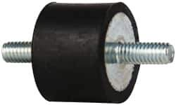 Tech Products - 105 Lb Capacity, 5/16-18 Stud/Stud Vibration Isolator - 1-1/2" Diam, 1" High - Exact Tool & Supply