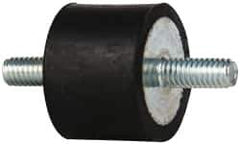 Tech Products - 105 Lb Capacity, 5/16-18 Stud/Stud Vibration Isolator - 1-1/2" Diam, 1" High - Exact Tool & Supply