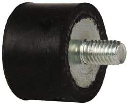 Tech Products - 135 Lb Capacity, 3/8-16 Plate/Stud Vibration Isolator - 1-1/2" Diam, 1" High - Exact Tool & Supply