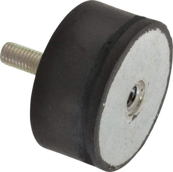 Tech Products - 980 Lb Capacity, 1/2-13 Plate/Stud Vibration Isolator - 3-1/8" Diam, 1-1/2" High - Exact Tool & Supply
