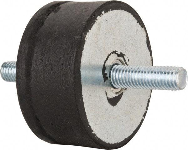 Tech Products - 540 Lb Capacity, 1/2-13 Stud/Stud Vibration Isolator - 3-1/8" Diam, 1-1/2" High - Exact Tool & Supply