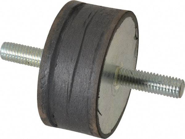 Tech Products - 760 Lb Capacity, 1/2-13 Stud/Stud Vibration Isolator - 3-1/8" Diam, 1-1/2" High - Exact Tool & Supply