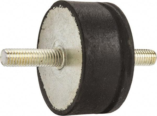 Tech Products - 980 Lb Capacity, 1/2-13 Stud/Stud Vibration Isolator - 3-1/8" Diam, 1-1/2" High - Exact Tool & Supply