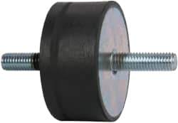 Tech Products - 1815 Lb Capacity, 1/2-13 Stud/Stud Vibration Isolator - 3-1/8" Diam, 1-1/2" High - Exact Tool & Supply