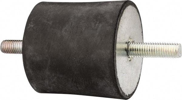 Tech Products - 410 Lb Capacity, 1/2-13 Stud/Stud Vibration Isolator - 3-1/8" Diam, 3" High - Exact Tool & Supply