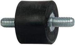 Tech Products - 44 Lb Capacity, M6 Stud/Stud Vibration Isolator - 25mm Diam, 19mm High - Exact Tool & Supply