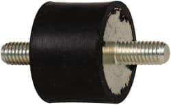 Tech Products - 55 Lb Capacity, M6 Stud/Stud Vibration Isolator - 25mm Diam, 19mm High - Exact Tool & Supply