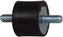 Tech Products - 60 Lb Capacity, M6 Stud/Stud Vibration Isolator - 25mm Diam, 19mm High - Exact Tool & Supply
