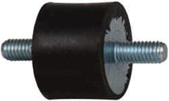 Tech Products - 60 Lb Capacity, M6 Stud/Stud Vibration Isolator - 25mm Diam, 19mm High - Exact Tool & Supply