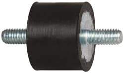 Tech Products - 70 Lb Capacity, M6 Stud/Stud Vibration Isolator - 25mm Diam, 19mm High - Exact Tool & Supply
