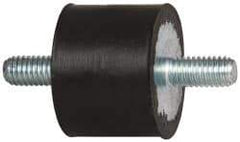 Tech Products - 70 Lb Capacity, M6 Stud/Stud Vibration Isolator - 25mm Diam, 19mm High - Exact Tool & Supply