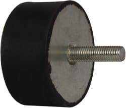 Tech Products - 1815 Lb Capacity, M12 Plate/Stud Vibration Isolator - 79mm Diam, 38mm High - Exact Tool & Supply