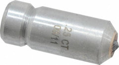 Made in USA - 1/4 Carat Single Point Diamond Dresser - 1-1/8" Long x 7/16" Shank Diam - Exact Tool & Supply