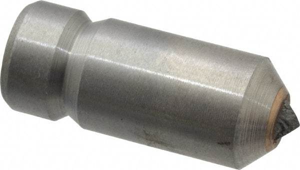 Made in USA - 1/2 Carat Single Point Diamond Dresser - 1-1/8" Long x 7/16" Shank Diam - Exact Tool & Supply