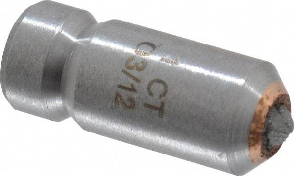 Made in USA - 1 Carat Single Point Diamond Dresser - 1-1/8" Long x 7/16" Shank Diam - Exact Tool & Supply