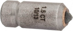Made in USA - 1-1/2 Carat Single Point Diamond Dresser - 1-1/8" Long x 7/16" Shank Diam - Exact Tool & Supply