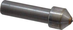 Made in USA - 1/4 Carat Single Point Diamond Dresser - 1-1/2" Long x 7/16" Shank Diam, 5/8" Diam x 5/8" Thick Head - Exact Tool & Supply