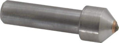 Made in USA - 1/2 Carat Single Point Diamond Dresser - 1-1/2" Long x 7/16" Shank Diam, 5/8" Diam x 5/8" Thick Head - Exact Tool & Supply