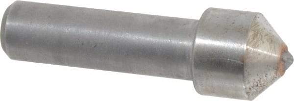 Made in USA - 3/4 Carat Single Point Diamond Dresser - 1-1/2" Long x 7/16" Shank Diam, 5/8" Diam x 5/8" Thick Head - Exact Tool & Supply