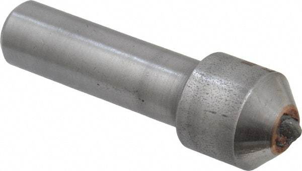 Made in USA - 2 Carat Single Point Diamond Dresser - 1-1/2" Long x 7/16" Shank Diam, 5/8" Diam x 5/8" Thick Head - Exact Tool & Supply