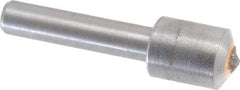 Made in USA - 1/2 Carat Single Point Diamond Dresser - 1-1/8" Long x 1/4" Shank Diam, 7/16" Diam x 5/8" Thick Head - Exact Tool & Supply