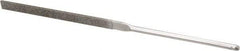 Grobet - 5-1/2" OAL Fine Equalling Needle Diamond File - 2-1/2 LOC, 220 Grit - Exact Tool & Supply