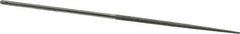 Grobet - 5-1/2" OAL Very Fine Round Needle Diamond File - 2-1/2 LOC, 220 Grit - Exact Tool & Supply