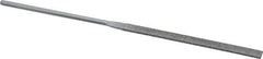 Grobet - 5-1/2" OAL Medium Equalling Needle Diamond File - 2-1/2 LOC, 126 Grit - Exact Tool & Supply