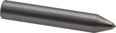 Made in USA - 1-1/2" Long x 1/4" Shank Diam Single Point Diamond Dresser - 90° Included Angle - Exact Tool & Supply