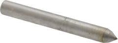 Made in USA - 1" Long x 1/8" Shank Diam Single Point Diamond Dresser - 70° Included Angle - Exact Tool & Supply