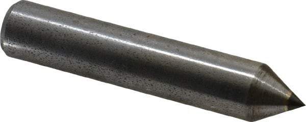 Made in USA - 1/3 Carat Single Pencil Point Diamond Dresser - 2" Long x 3/8" Shank Diam, 60° Included Angle - Exact Tool & Supply