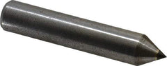 Made in USA - 1/3 Carat Single Pencil Point Diamond Dresser - 2" Long x 3/8" Shank Diam, 60° Included Angle - Exact Tool & Supply