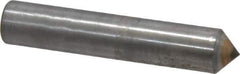 Made in USA - 1/4 Carat Single Pencil Point Diamond Dresser - 2" Long x 3/8" Shank Diam, 90° Included Angle - Exact Tool & Supply