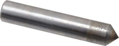 Made in USA - 1/3 Carat Single Pencil Point Diamond Dresser - 2" Long x 3/8" Shank Diam, 90° Included Angle - Exact Tool & Supply