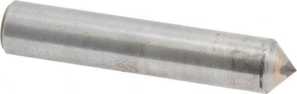 Made in USA - 1/2 Carat Single Pencil Point Diamond Dresser - 2" Long x 3/8" Shank Diam, 90° Included Angle - Exact Tool & Supply