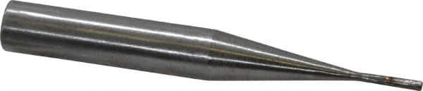 Made in USA - 3/64" Point Diam Rat Tail Radius Dresser - 3" Long x 3/8" Shank Diam - Exact Tool & Supply