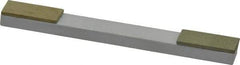 Made in USA - Fine & Very Fine, 1" Length of Cut, Double End Diamond Hone - 120 & 220 Grit, 3/8" Wide x 3/8" High x 4" OAL - Exact Tool & Supply