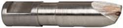 Made in USA - 0.005" Radius Single Point Diaform Diamond Dresser - 1-3/4" Long x 1/4" Shank Diam, 60° Included Angle - Exact Tool & Supply