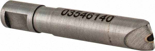 Made in USA - 0.025" Radius Single Point Diaform Diamond Dresser - 2-1/4" Long x 1/4" Shank Diam, 60° Included Angle - Exact Tool & Supply