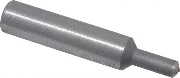 Made in USA - 0.015" Radius Single Point Diamond Dresser - 2" Long x 3/8" Shank Diam - Exact Tool & Supply