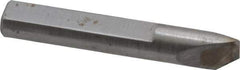 Made in USA - 0.005" Single Point Diamond Dresser - 1-9/16" Long x 1/4" Shank Diam, 40° Included Angle - Exact Tool & Supply