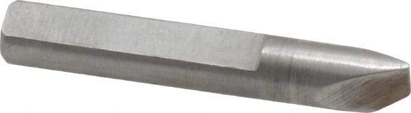 Made in USA - 0.025" Single Point Diamond Dresser - 1-9/16" Long x 1/4" Shank Diam, 40° Included Angle - Exact Tool & Supply