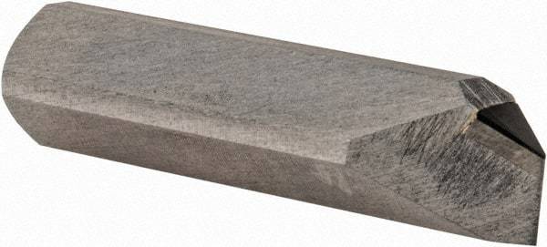 Made in USA - 0.007" Single Point Diamond Dresser - 1-1/4" Long x 5/16" Shank Diam, 50° Included Angle - Exact Tool & Supply